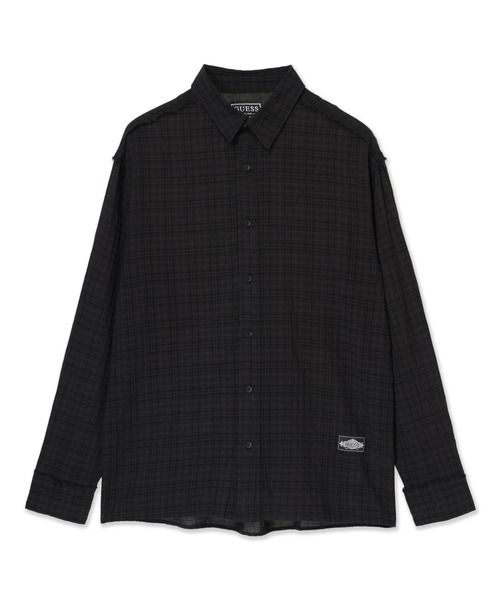 Guess（ゲス）の「MEN'S Woven L/Slv Shirt 長袖シャツ（シャツ/ブラウス・メンズ・ブラック・MEDIUM/LARGE/X-LARGE）」の11枚目の写真