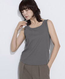 COMME CA Wardrobe（コムサワードローブ）の「綿キュプラベアテレコ リブタンクトップ（タンクトップ）」