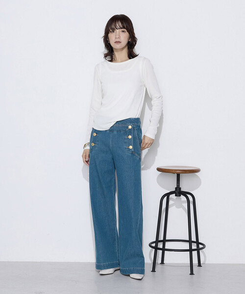 COMME CA Wardrobe(コムサワードローブ)の「綿キュプラベアテレコ リブタンクトップ(タンクトップ・レディース・ホワイト/ブラック/グレー・FREE)」の8枚目の写真