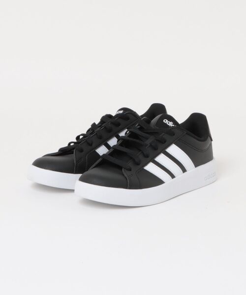 adidas(アディダス)の「【adidas】GRAND COURT BASE 3.0 U(スニーカー・レディース・ブラック×ホワイト・24.5cm/24.0cm/23.5cm/23.0cm)」の1枚目の写真