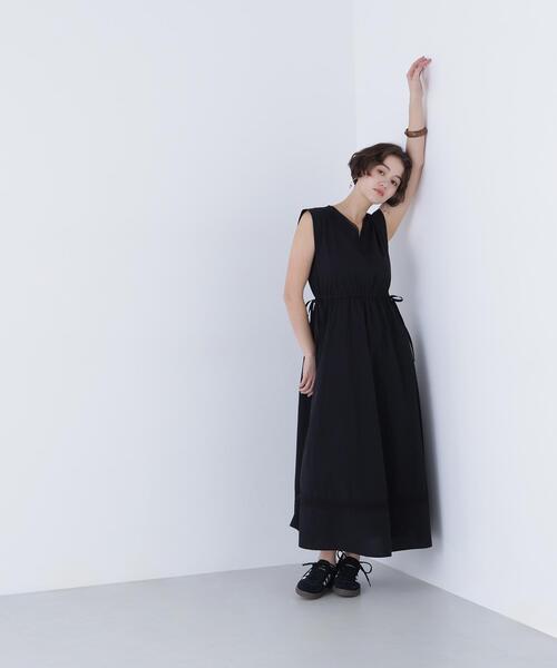 N.（N. Natural Beauty Basic）（エヌエヌナチュラルビューティーベーシック）の「ピンタックレースワンピース（ワンピース・レディース・ブラック/オフホワイト/レッド・FREE）」の7枚目の写真