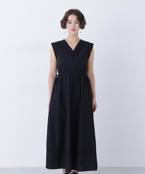 N.（N. Natural Beauty Basic）（エヌエヌナチュラルビューティーベーシック）の「ピンタックレースワンピース（ワンピース・レディース・ブラック/オフホワイト/レッド・FREE）」の12枚目の写真