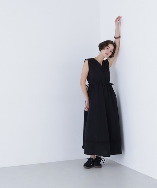 N.（N. Natural Beauty Basic）（エヌエヌナチュラルビューティーベーシック）の「ピンタックレースワンピース（ワンピース・レディース・ブラック/オフホワイト/レッド・FREE）」の22枚目の写真