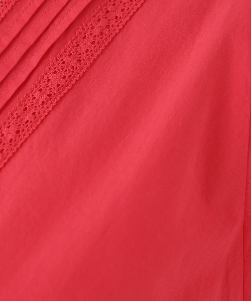 N.（N. Natural Beauty Basic）（エヌエヌナチュラルビューティーベーシック）の「ピンタックレースワンピース（ワンピース・レディース・ブラック/オフホワイト/レッド・FREE）」の11枚目の写真