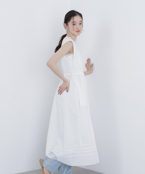 N.（N. Natural Beauty Basic）（エヌエヌナチュラルビューティーベーシック）の「ピンタックレースワンピース（ワンピース・レディース・ブラック/オフホワイト/レッド・FREE）」の20枚目の写真