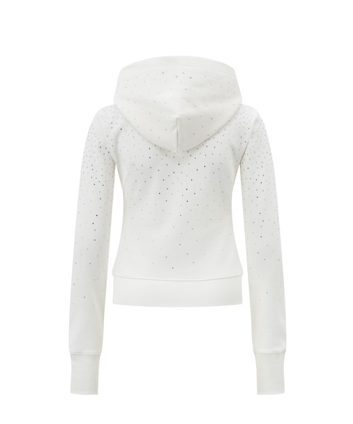 SupBaby by SUPPLIER（サプベイビーバイサプライヤー）の「ジップフーディ｜Sparkle Rhinestone Zip Hoodie｜SupBaby by SUPPLIER（パーカー・レディース・ホワイト/スミクロ・ONE SIZE）」の13枚目の写真