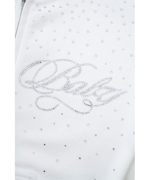 SupBaby by SUPPLIER（サプベイビーバイサプライヤー）の「ジップフーディ｜Sparkle Rhinestone Zip Hoodie｜SupBaby by SUPPLIER（パーカー・レディース・ホワイト/スミクロ・ONE SIZE）」の15枚目の写真