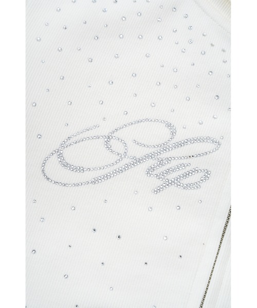 SupBaby by SUPPLIER（サプベイビーバイサプライヤー）の「ジップフーディ｜Sparkle Rhinestone Zip Hoodie｜SupBaby by SUPPLIER（パーカー・レディース・ホワイト/スミクロ・ONE SIZE）」の16枚目の写真