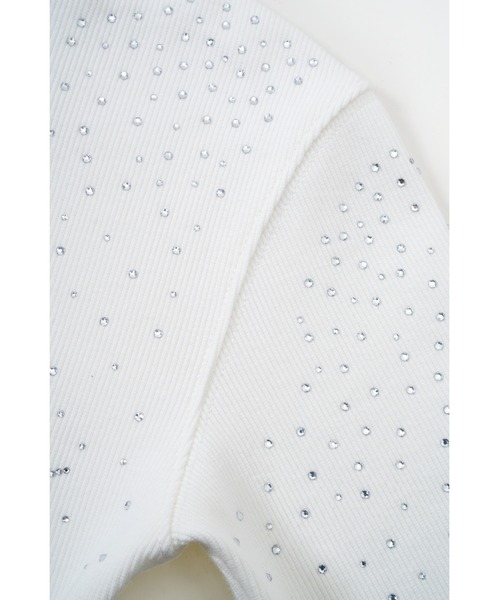 SupBaby by SUPPLIER（サプベイビーバイサプライヤー）の「ジップフーディ｜Sparkle Rhinestone Zip Hoodie｜SupBaby by SUPPLIER（パーカー・レディース・ホワイト/スミクロ・ONE SIZE）」の19枚目の写真