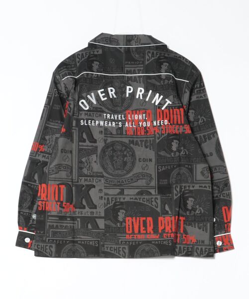 over print(オーバープリント)の「overprint/オーバープリント/LOUNGE SHIRT/日本燐寸工業会(シャツ/ブラウス・レディース・ブラック・M/L/XL)」の20枚目の写真