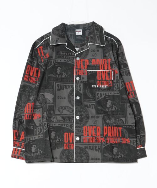 over print(オーバープリント)の「overprint/オーバープリント/LOUNGE SHIRT/日本燐寸工業会(シャツ/ブラウス・レディース・ブラック・M/L/XL)」の19枚目の写真