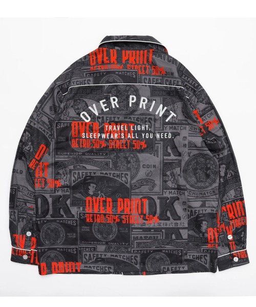 over print(オーバープリント)の「overprint/オーバープリント/LOUNGE SHIRT/日本燐寸工業会(シャツ/ブラウス・レディース・ブラック・M/L/XL)」の15枚目の写真