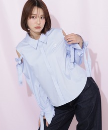 JILLSTUART】新販売 ボウタイスリーブレスブラウス ホワイト 【新品未 