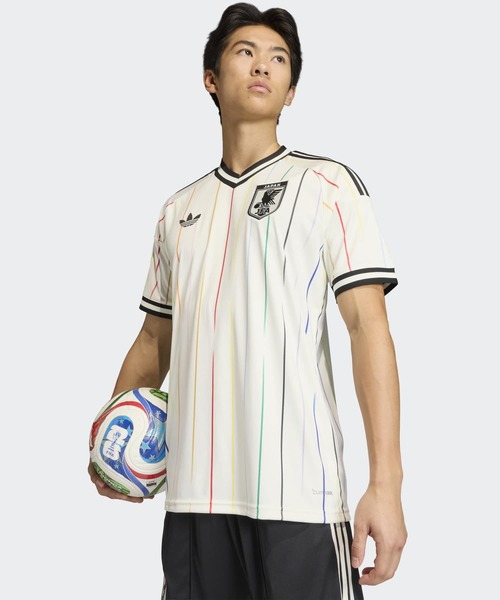 adidas（アディダス）の「サッカー日本代表 2026 アウェイ レプリカ ユニフォーム / ジャージ / アディダス adidas（Tシャツ/カットソー・メンズ・ホワイト・LARGE/X-LARGE/XX-LARGE/XXX-LARGE/SMALL/X-SMALL/MEDIUM/4XL）」の11枚目の写真