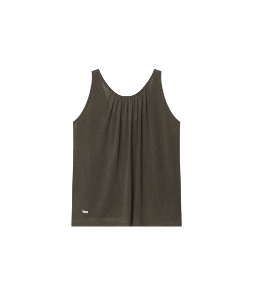 MAYVERU(メイバーユー)の「vinny linen sleeveless _ Brown(Tシャツ/カットソー・レディース・その他・FREE)」の3枚目の写真
