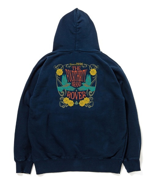 430（フォーサーティ）の「mpa4086- FLOWER MOVEMENT Z-U PARKA ジップパーカー(26-121)（パーカー・メンズ・グレー/サックスブルー/ブラック/グリーン/ホワイト/ネイビー・3/2/1/0）」の5枚目の写真