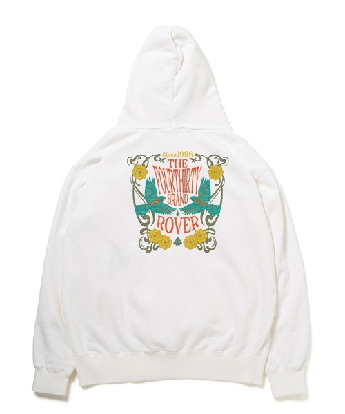 430（フォーサーティ）の「mpa4086- FLOWER MOVEMENT Z-U PARKA ジップパーカー(26-121)（パーカー・メンズ・グレー/サックスブルー/ブラック/グリーン/ホワイト/ネイビー・3/2/1/0）」の2枚目の写真