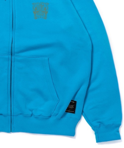 430（フォーサーティ）の「mpa4086- FLOWER MOVEMENT Z-U PARKA ジップパーカー(26-121)（パーカー・メンズ・グレー/サックスブルー/ブラック/グリーン/ホワイト/ネイビー・3/2/1/0）」の9枚目の写真