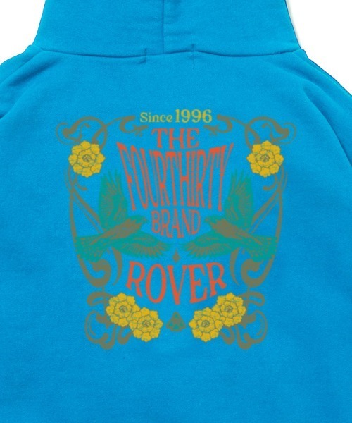 430（フォーサーティ）の「mpa4086- FLOWER MOVEMENT Z-U PARKA ジップパーカー(26-121)（パーカー・メンズ・グレー/サックスブルー/ブラック/グリーン/ホワイト/ネイビー・3/2/1/0）」の10枚目の写真