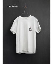 Nudie Jeans/ヌーディージーンズ Roy / プリントTシャツ / Muted Tracks / Chalk White