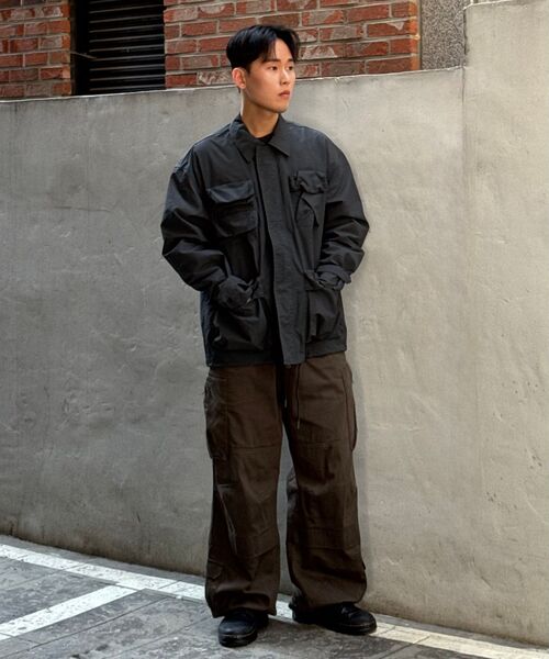 KALAPATTHAR(カラパタール)の「NYLON SILKY M-65 FIELD JACKET - CHARCOAL(ナイロンジャケット・メンズ・その他・MEDIUM/LARGE)」の6枚目の写真