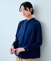 IEDIT | ＩＥＤＩＴ　インナーカットソー付きシックなボウタイブラウス(シャツ/ブラウス)