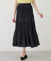 シャーリングフレアスカート