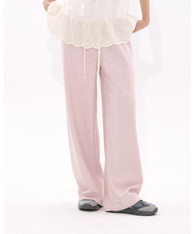 MOAA（モア）の「Terry Wide-Leg Sweatpants (PowderPink)（スウェットパンツ）」