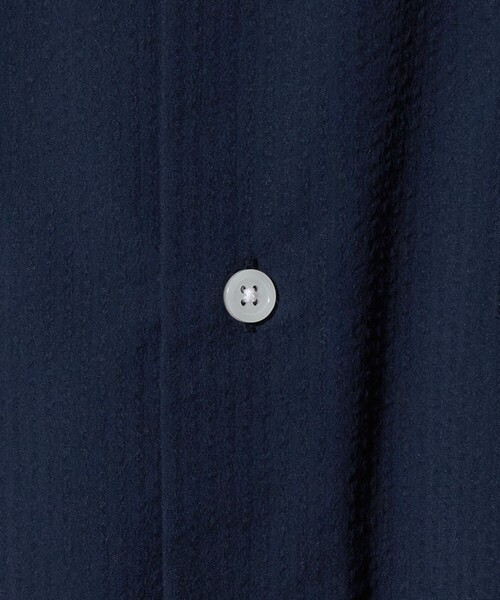 A DAY IN THE LIFE UNITED ARROWS（アデイインザライフユナイテッドアローズ）の「クールマックス サッカー レギュラーカラー７分袖シャツ-吸水速乾-＜A DAY IN THE LIFE＞（シャツ/ブラウス・メンズ・コバルトブルー/ライトブルー/ホワイト/ネイビー・L/XL/S/M）」の8枚目の写真