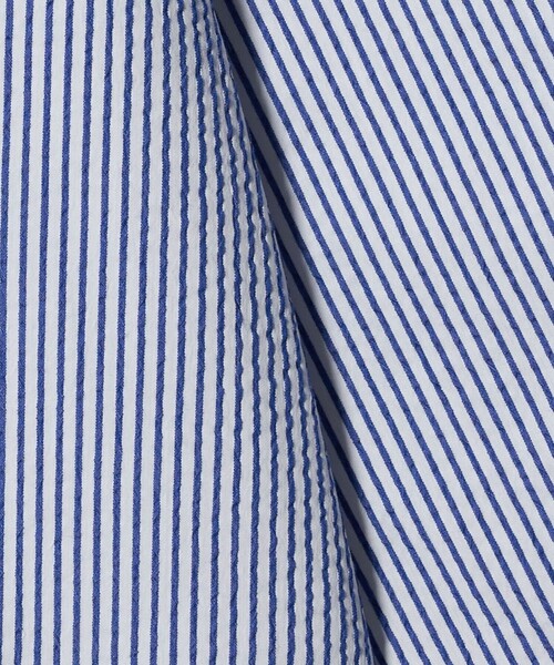 A DAY IN THE LIFE UNITED ARROWS（アデイインザライフユナイテッドアローズ）の「クールマックス サッカー レギュラーカラー７分袖シャツ-吸水速乾-＜A DAY IN THE LIFE＞（シャツ/ブラウス・メンズ・コバルトブルー/ライトブルー/ホワイト/ネイビー・L/XL/S/M）」の16枚目の写真