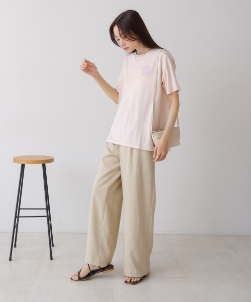 Bab(バブ)の「【S・Mサイズ展開】リネンライクウエストギャザーパンツ(その他パンツ・レディース・ピンク/ベージュ・MEDIUM)」の13枚目の写真