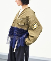 CRYSTAL BALL（クリスタルボール）の「チュールミックスMA-1ブルゾン（MA-1）」