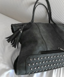THEAIRTOWN（ジエアタウン）の「stud big shoulder bag（ショルダーバッグ）」
