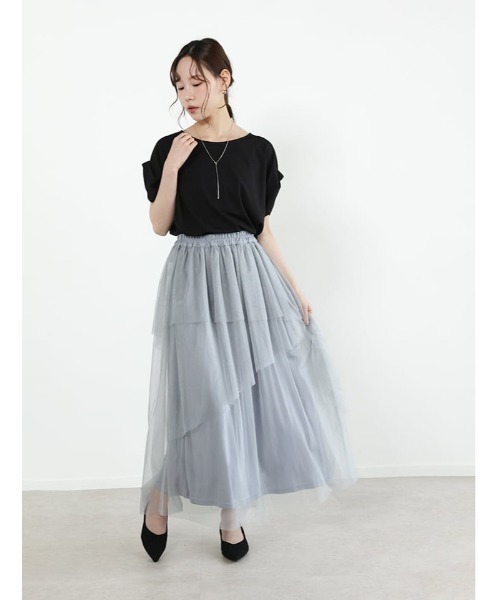 fifth(フィフス)の「【接触冷感】袖口折り返しデザインTシャツ(Tシャツ/カットソー・レディース・ホワイト/ブラック/ターコイズブルー・M)」の14枚目の写真