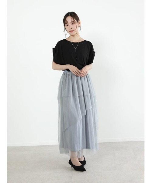 fifth(フィフス)の「【接触冷感】袖口折り返しデザインTシャツ(Tシャツ/カットソー・レディース・ホワイト/ブラック/ターコイズブルー・M)」の15枚目の写真