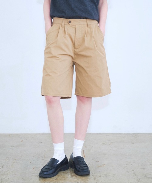 Zooodle(ズードル)の「Tuck Easy Shorts - タックイージーショーツ -(その他パンツ・メンズ・ブラック/ベージュ・MEDIUM/LARGE)」の2枚目の写真