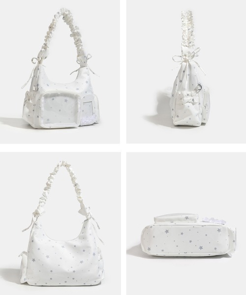 Miniministore(ミニミニストア)の「ショルダーバッグ 星柄 痛バッグ 推し活(ショルダーバッグ・レディース・ブラック/ホワイト・FREE)」の6枚目の写真