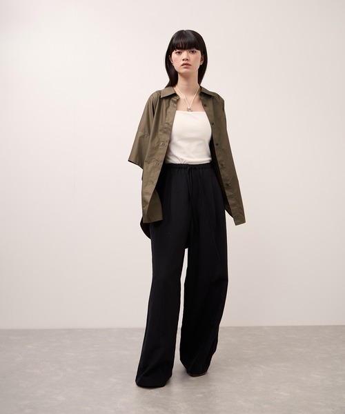 ADAM ET ROPE'(アダムエロペ)の「コットンドルマンシャツ(シャツ/ブラウス・レディース・ホワイト/ダークブラウン/ピンク系その他2・FREE)」の6枚目の写真