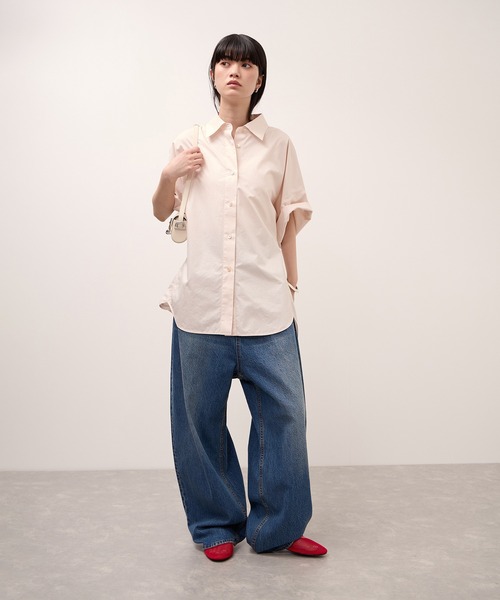 ADAM ET ROPE'(アダムエロペ)の「コットンドルマンシャツ(シャツ/ブラウス・レディース・ホワイト/ダークブラウン/ピンク系その他2・FREE)」の7枚目の写真