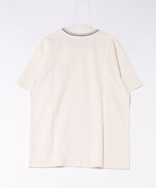 Lee(リー)の「Lee/リー ラインリブTシャツ カノコ素材(Tシャツ/カットソー・メンズ・オレンジ/ブルー/ホワイト/ブラック・SMALL/MEDIUM/LARGE/X-LARGE)」の5枚目の写真