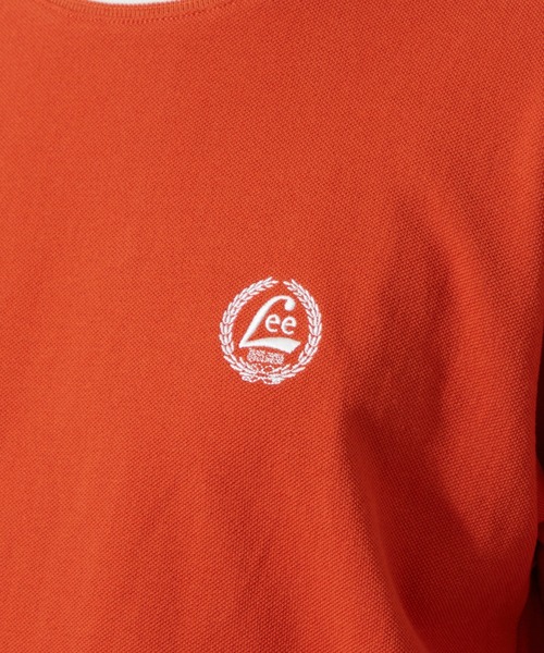 Lee(リー)の「Lee/リー ラインリブTシャツ カノコ素材(Tシャツ/カットソー・メンズ・オレンジ/ブルー/ホワイト/ブラック・SMALL/MEDIUM/LARGE/X-LARGE)」の19枚目の写真
