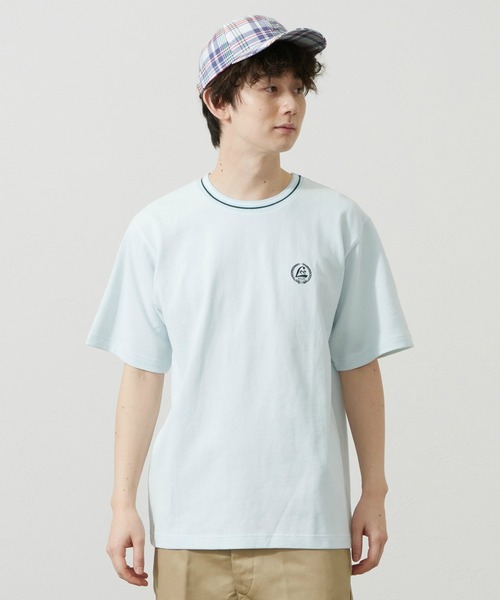 Lee(リー)の「Lee/リー ラインリブTシャツ カノコ素材(Tシャツ/カットソー・メンズ・オレンジ/ブルー/ホワイト/ブラック・SMALL/MEDIUM/LARGE/X-LARGE)」の15枚目の写真