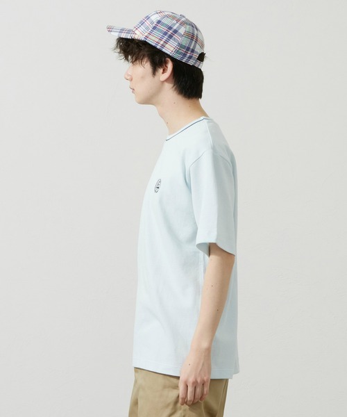 Lee(リー)の「Lee/リー ラインリブTシャツ カノコ素材(Tシャツ/カットソー・メンズ・オレンジ/ブルー/ホワイト/ブラック・SMALL/MEDIUM/LARGE/X-LARGE)」の14枚目の写真