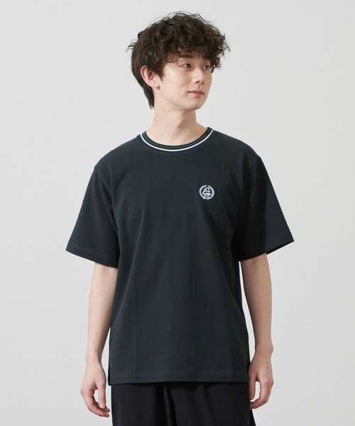 Lee(リー)の「Lee/リー ラインリブTシャツ カノコ素材(Tシャツ/カットソー・メンズ・オレンジ/ブルー/ホワイト/ブラック・SMALL/MEDIUM/LARGE/X-LARGE)」の6枚目の写真