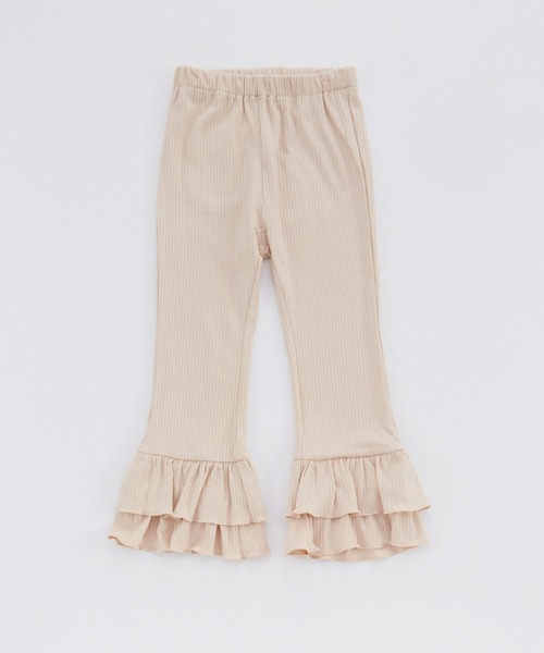 Ocean&Ground(オーシャン&グラウンド)の「フリルパンツ(スウェットパンツ・キッズ・ブラック/ベージュ・140/130/120/100/110)」の2枚目の写真