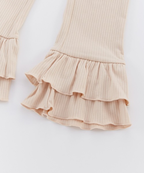 Ocean&Ground(オーシャン&グラウンド)の「フリルパンツ(スウェットパンツ・キッズ・ブラック/ベージュ・140/130/120/100/110)」の6枚目の写真