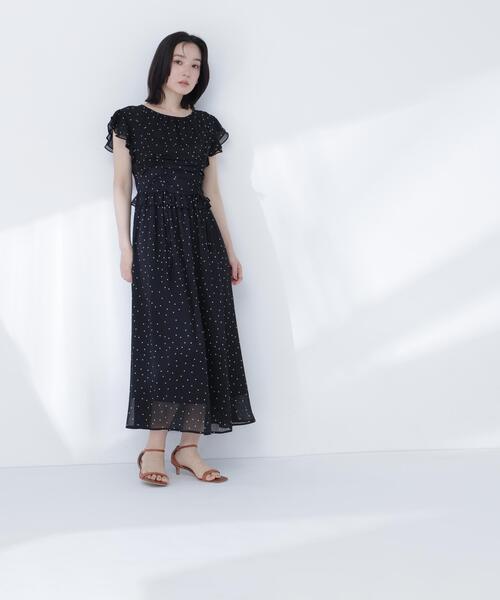 NATURAL BEAUTY BASIC(ナチュラルビューティーベーシック)の「ドロストギャザー楊柳ワンピース(ワンピース・レディース・ブラック系その他/ブラウン/イエロー/ブルー・P/S/MEDIUM/SMALL)」の8枚目の写真