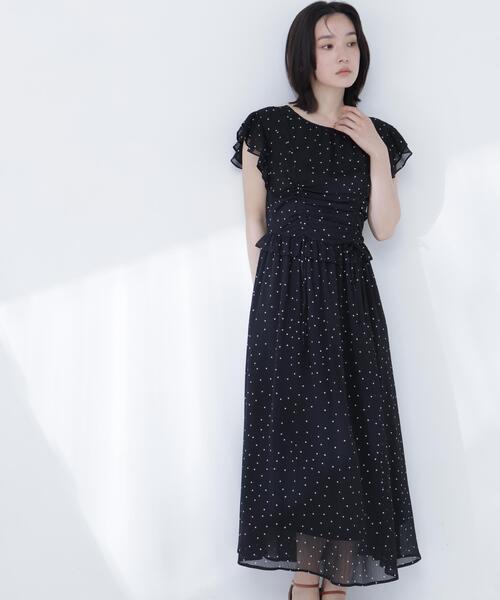 NATURAL BEAUTY BASIC(ナチュラルビューティーベーシック)の「ドロストギャザー楊柳ワンピース(ワンピース・レディース・ブラック系その他/ブラウン/イエロー/ブルー・P/S/MEDIUM/SMALL)」の13枚目の写真