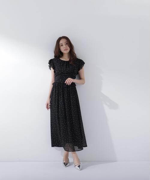 NATURAL BEAUTY BASIC(ナチュラルビューティーベーシック)の「ドロストギャザー楊柳ワンピース(ワンピース・レディース・ブラック系その他/ブラウン/イエロー/ブルー・P/S/MEDIUM/SMALL)」の16枚目の写真