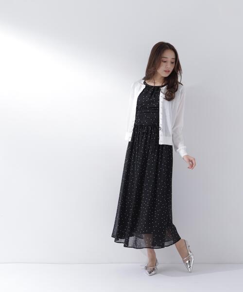 NATURAL BEAUTY BASIC(ナチュラルビューティーベーシック)の「ドロストギャザー楊柳ワンピース(ワンピース・レディース・ブラック系その他/ブラウン/イエロー/ブルー・P/S/MEDIUM/SMALL)」の17枚目の写真
